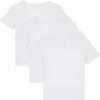 Basic T-Shirt Aus Bio-Baumwolle - 3er-Pack - White -Grundstoff Verkaufsladen damen basic shirts 3er pack bio baumwolle guenstig W173 001 1280x1280