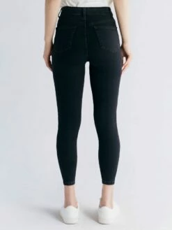 Skinny Fit Cropped Jeans Aus Bio-Baumwolle & Modal - Carbon Gray -Grundstoff Verkaufsladen damen jeans biobaumwolle modal WS1015 145 1280x1280