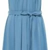 Kurzes Jersey-Kleid - Steel -Grundstoff Verkaufsladen damen kleid sommer blau tranquillo bio baumwolle S24E07 steel 1280x1280