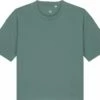 Boxy T-Shirt Aus Bio-Baumwolle - Green Bay -Grundstoff Verkaufsladen damen kurzarm oberteil t shirt dunkelgruen green bay stella nova kastiger schnitt fairtrade W175 144 1280x1280