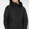 Theba Padded - Winterjacke Aus Bio-Baumwolle & Recyceltem Nylon - Black -Grundstoff Verkaufsladen damen kurzparka wattiert bio baumwolle J136CN02 black 1280x1280