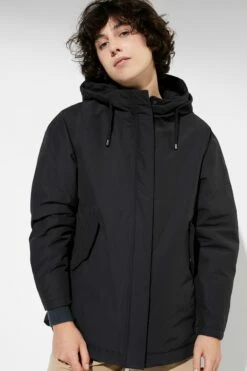 Theba Padded - Winterjacke Aus Bio-Baumwolle & Recyceltem Nylon - Black