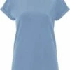 Organic Rolled Sleeve T-Shirt - Blue Dusk -Grundstoff Verkaufsladen damen shirt bio rolled sleeve EP16 BD 1280x1280