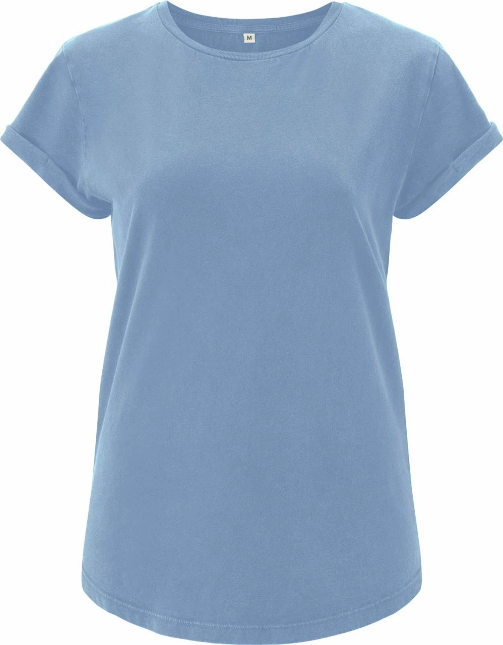 Organic Rolled Sleeve T-Shirt - Blue Dusk 3 Organic Rolled Sleeve T-Shirt - Blue Dusk