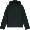 Damen Softshell-Jacke Mit Kapuze - Black