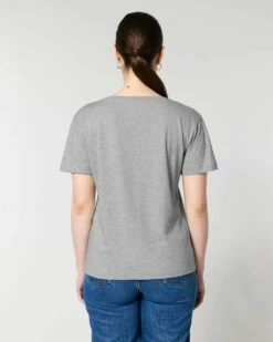 Basic T-Shirt Aus Bio-Baumwolle - Heather Grey 12 Basic T-Shirt Aus Bio-Baumwolle - Heather Grey -Grundstoff Verkaufsladen damen t shirt bio baumwolle grau meliert heather grey serena rundhals umweltfreundlich hergestellt W173 250 1280x1280