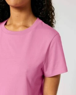 Iconic T-Shirt Aus Bio-Baumwolle - Bubble Pink -Grundstoff Verkaufsladen damen t shirt bubble pink muser bio baumwolle gots zertifiziert faire herstellung W172 129 1280x1280