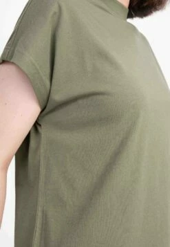 Mela Fairtrade T-Shirt Madhu Aus Bio-Baumwolle - Thymian -Grundstoff Verkaufsladen damen t shirt fairtrade bio baumwolle vegan melawear madhu 121 100 thy 1280x1280