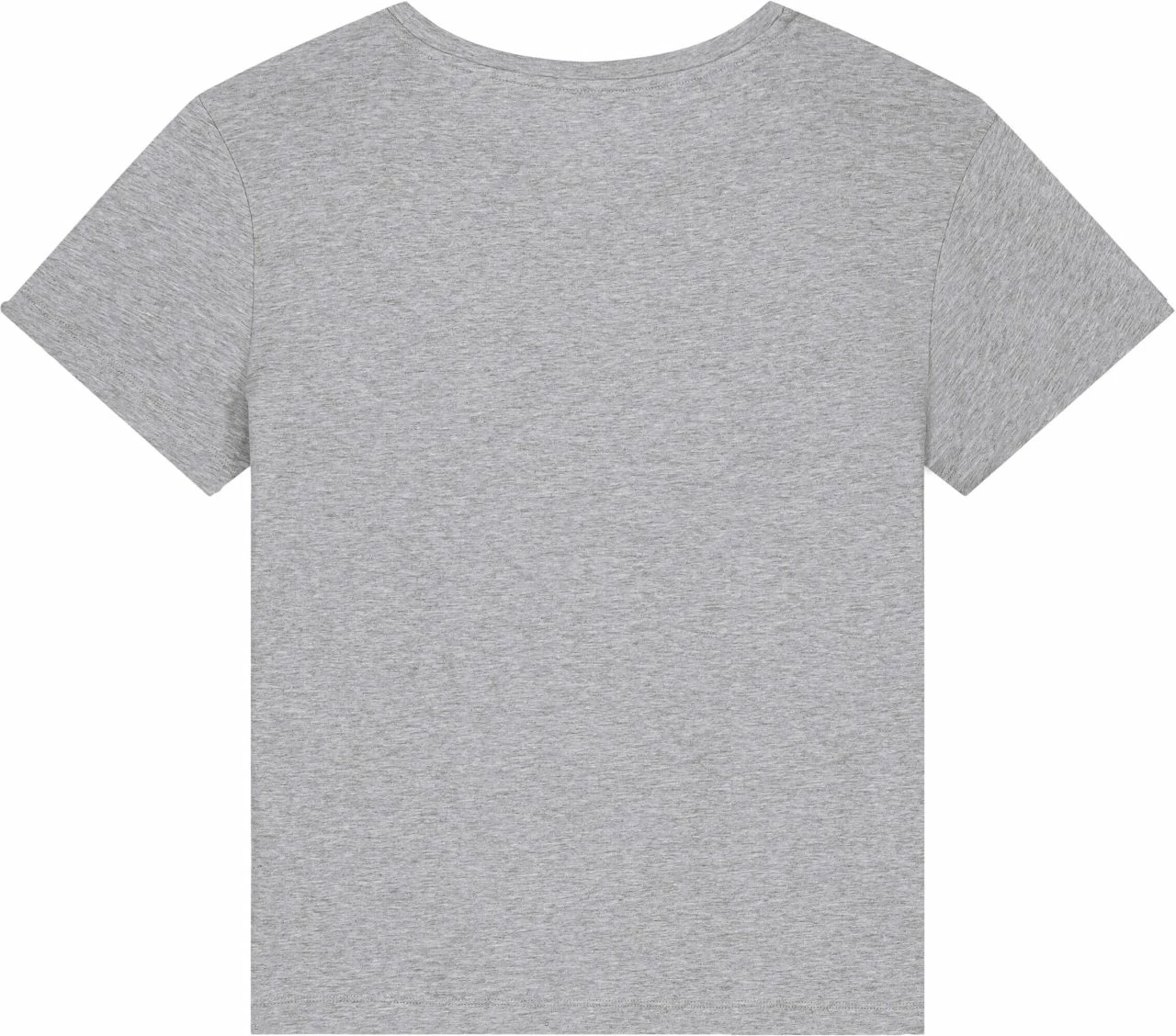 Basic T-Shirt Aus Bio-Baumwolle - Heather Grey 4 Basic T-Shirt Aus Bio-Baumwolle - Heather Grey – Bild 2