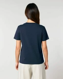 Iconic T-Shirt Aus Bio-Baumwolle - French Navy -Grundstoff Verkaufsladen damen t shirt french navy navyblau dunkelblau gots zertifiziert biobaumwolle vegan W172 727 1280x1280