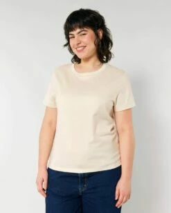 Iconic T-Shirt Aus Bio-Baumwolle - Natural Raw -Grundstoff Verkaufsladen damen t shirt natur bio baumwollte gots zertifiziert muser natural raw W172 054 1280x1280