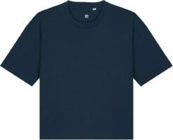 Boxy T-Shirt Aus Bio-Baumwolle - French Navy