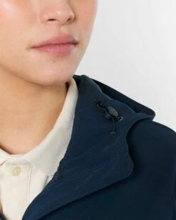 Damen Softshell-Jacke Mit Kapuze - French Navy -Grundstoff Verkaufsladen detail damen jacke verstellbare kapuze STJW159 727 1280x1280