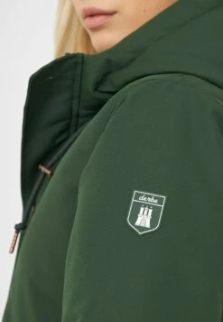 Derbe Winterparka FRIESE FESTHOLM - Kombu Green/off White -Grundstoff Verkaufsladen detail derbe vegane winterjacke frauen W Friese Festholm 0540 9023 1280x1280