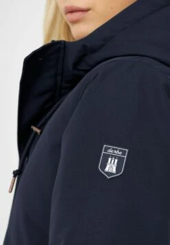 Derbe Winterparka FRIESE FESTHOLM - Navy/caramel -Grundstoff Verkaufsladen detail derbe winterjacke faire herstellung W Friese Festholm 010 9817 1280x1280