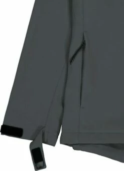 Damen Softshell-Jacke Mit Kapuze - Anthracite -Grundstoff Verkaufsladen detail graue softshelljacke klettverschluss manschette STJW159 253 1280x1280