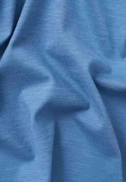 Kurzarm-Kleid Aus Bio-Baumwolle - Coronet Blue -Grundstoff Verkaufsladen detail luftiger slub jersey biobaumwolle casual 009 coronetblue 1280x1280
