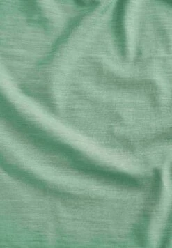 Kurzarm-Kleid Aus Bio-Baumwolle - Matcha Green -Grundstoff Verkaufsladen detail luftiges slub jersey kleid bio baumwolle casual 009 matchagreen 1280x1280