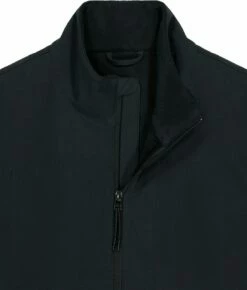 Damen Softshell-Jacke - Black -Grundstoff Verkaufsladen detail stehkragen jacke softshell umweltschonend STJW166 002 1280x1280