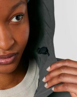 Damen Softshell-Jacke Mit Kapuze - Anthracite -Grundstoff Verkaufsladen detail verstellbare kapuze softshelljacke STJW159 253 1280x1280