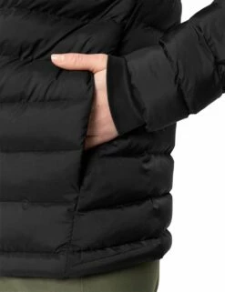 VAUDE Damen Winterjacke Mineo Padded Jacket - Black -Grundstoff Verkaufsladen detailansicht oekofaire steppjacke mit reissverschlusstaschen 42914 010 1280x1280