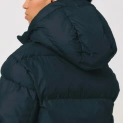 Oversized Unisex Puffer Jacket Aus Recyceltem Polyester - French Navy -Grundstoff Verkaufsladen dick gefuetterte Kapuzenjacke U840 727 1280x1280