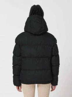 Oversized Unisex Puffer Jacket Aus Recyceltem Polyester - Black -Grundstoff Verkaufsladen dick wattierte Kapuzenjacke U840 002 1280x1280