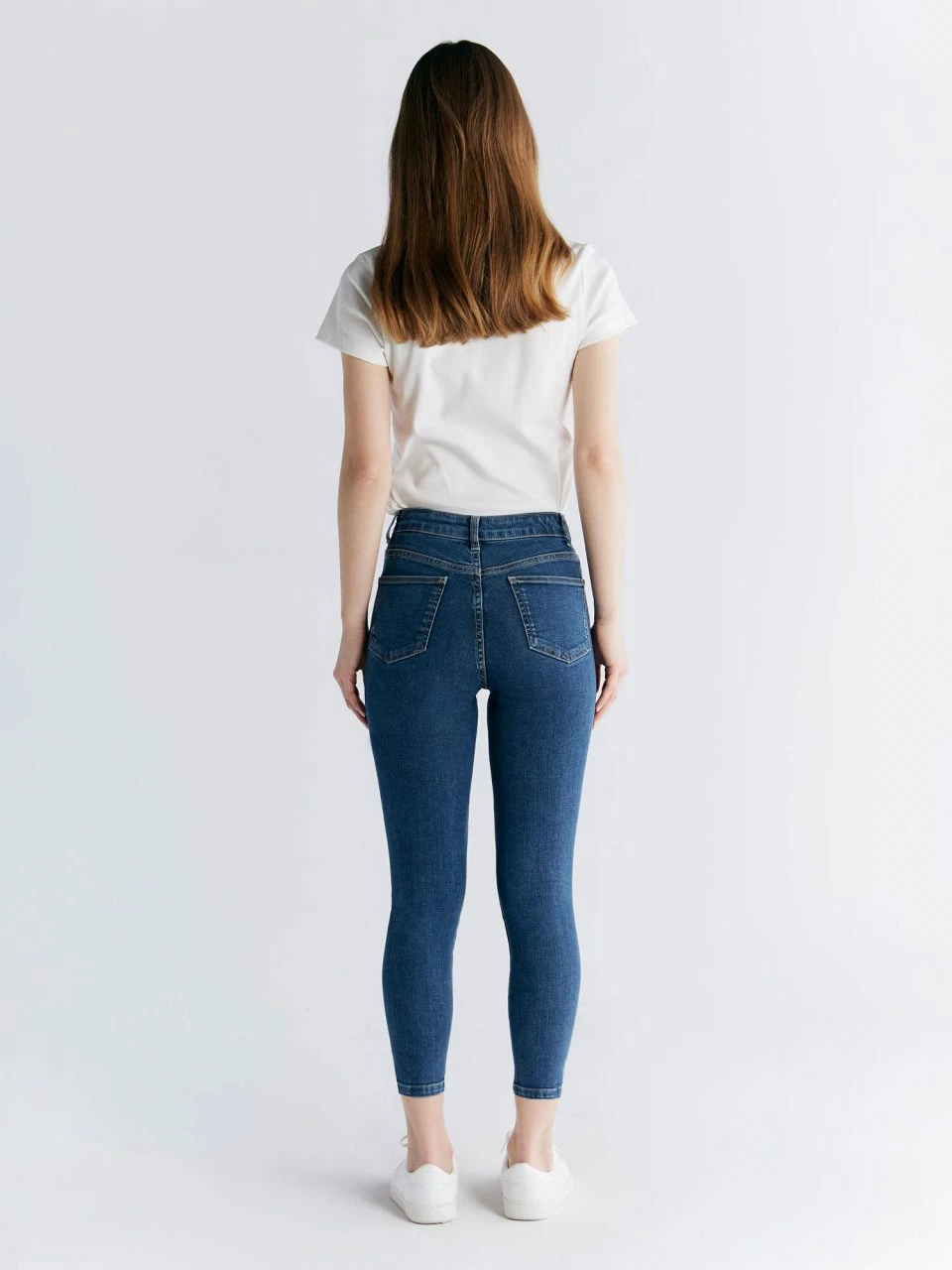 Skinny Fit Cropped Jeans Aus Bio-Baumwolle - Lapis Blue 8 Skinny Fit Cropped Jeans Aus Bio-Baumwolle - Lapis Blue – Bild 6