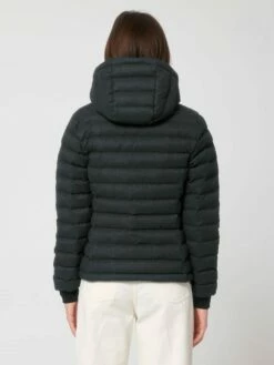 Steppjacke Aus Recyceltem Polyester - Dark Heather Grey -Grundstoff Verkaufsladen dunkelgrau melierte Steppjacke nachhaltig W897 651 1280x1280