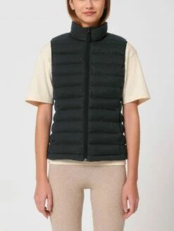 Steppweste Aus Recyceltem Polyester - Dark Heather Grey 10 Steppweste Aus Recyceltem Polyester - Dark Heather Grey -Grundstoff Verkaufsladen dunkelgrau melierte Weste vegan W899 651 1280x1280