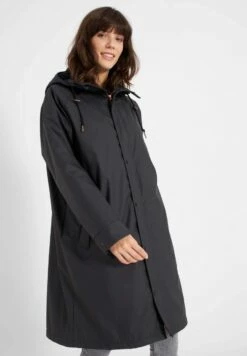 Derbe Gefütterter Regenmantel WITTHOLM - Phantom/black -Grundstoff Verkaufsladen fair fashion derbe gefuetterte regenjacke Wittholm 091 1280x1280