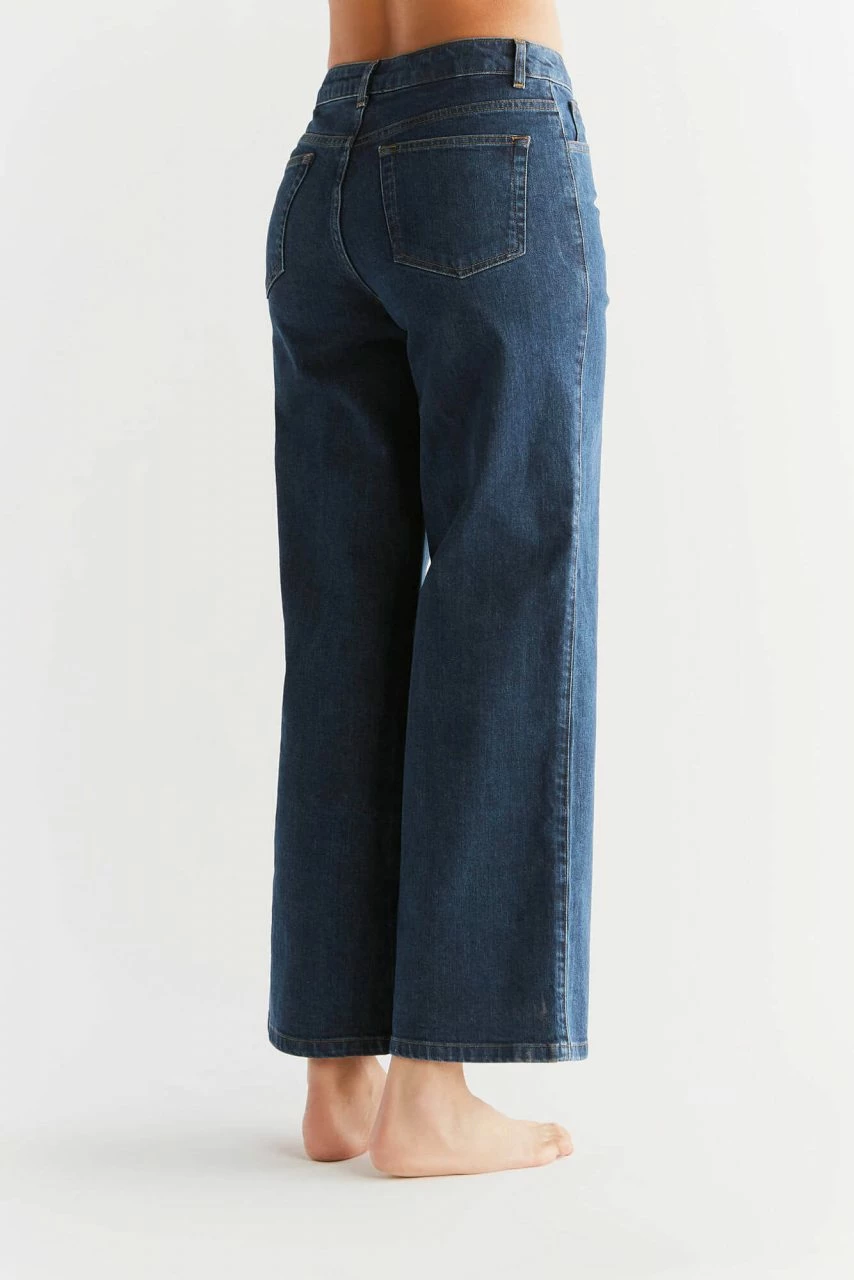 Wide Leg Jeans Aus Bio-Baumwolle - Lapis Blue 5 Wide Leg Jeans Aus Bio-Baumwolle - Lapis Blue – Bild 3