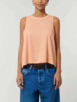 Kurzes Tank-Top Aus Bio-Baumwolle - Fraiche Peche -Grundstoff Verkaufsladen fair trade Top ecofriendly W038 101 1280x1280
