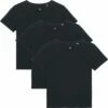 Basic T-Shirt Aus Bio-Baumwolle - 3er-Pack - Black