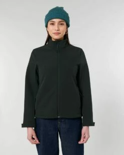 Damen Softshell-Jacke - Black -Grundstoff Verkaufsladen fair trade damen softshelljacke schwarz STJW166 002 1280x1280