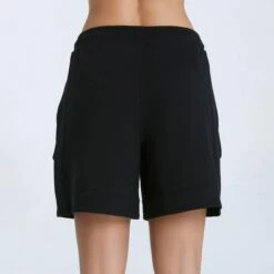 Sport-Shorts Aus Bio-Baumwolle & Modal - Black -Grundstoff Verkaufsladen fair wear shorts jogginghose kurz damen schwarz bio baumwolle modal umweltfreundlich true north 1341 01 1280x1280