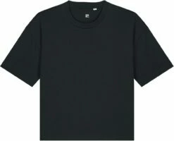 Boxy T-Shirt Aus Bio-Baumwolle - Black