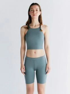 Crop Top Aus Bio-Baumwolle - Gobelin Blau -Grundstoff Verkaufsladen faire Mode Albero 1217 066 1417 066 1280x1280