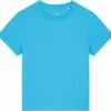 Iconic T-Shirt Aus Bio-Baumwolle - Aqua Blue -Grundstoff Verkaufsladen fairfashion basic hellblau tshirt bio baumwolle aqua blue muser fwf bio W172 145 1280x1280