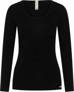 Langarmshirt Aus Fairtrade Biobaumwolle - Schwarz