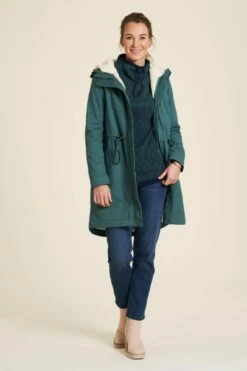 Warmer Twillmantel - Green Rain -Grundstoff Verkaufsladen frauen mantel bio baumwolle recyceltes sherpa futter W23A92 greenrain 1280x1280