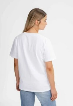 Mela Schweres Fairtrade T-Shirt Kashvi Aus Bio-Baumwolle - Weiß -Grundstoff Verkaufsladen frauen shirt weiss gots zertifiziert vegan kashvi wht 1280x1280