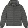 Steppjacke Aus Recyceltem Polyester - Deep Metal Heather Grey -Grundstoff Verkaufsladen grau melierte Damen Steppjacke vegan W897 094 1280x1280