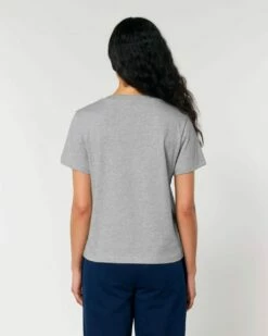 Iconic T-Shirt Aus Bio-Baumwolle - Heather Grey -Grundstoff Verkaufsladen grau meliertes damen tshirt heather grey muser nachhaltig hergestellt peta approved vegan W172 250 1280x1280