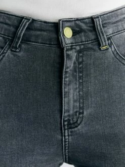 Skinny Fit Cropped Jeans Aus Bio-Baumwolle & Modal - Iron Gray 16 Skinny Fit Cropped Jeans Aus Bio-Baumwolle & Modal - Iron Gray -Grundstoff Verkaufsladen graue damen jeans ykk knopf WS1015 163 1280x1280