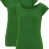 Bamboo Raglan T-Shirt - 2er-Pack - Leaf Green -Grundstoff Verkaufsladen gruene damen shirts viskose mix N43 LF 2P 1280x1280