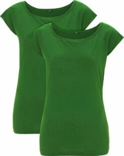 Bamboo Raglan T-Shirt - 2er-Pack - Leaf Green