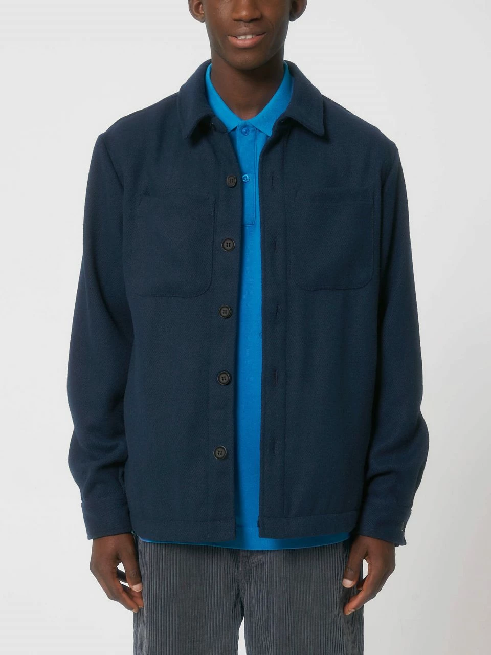 Unisex Twill Overshirt Aus Recyceltem Polyester - French Navy 6 Unisex Twill Overshirt Aus Recyceltem Polyester - French Navy – Bild 4