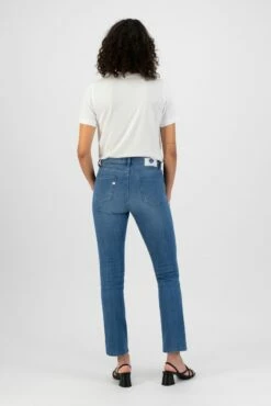 Straight Fit Jeans Faye - Authentic Indigo -Grundstoff Verkaufsladen hochwertige Damen Jeans MUD faye authentic indigo 1280x1280