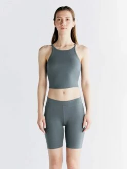 Crop Top Aus Bio-Baumwolle - Dunklerschiefer -Grundstoff Verkaufsladen hochwertige Sportswear vegan Albero 1217 068 1417 068 1280x1280